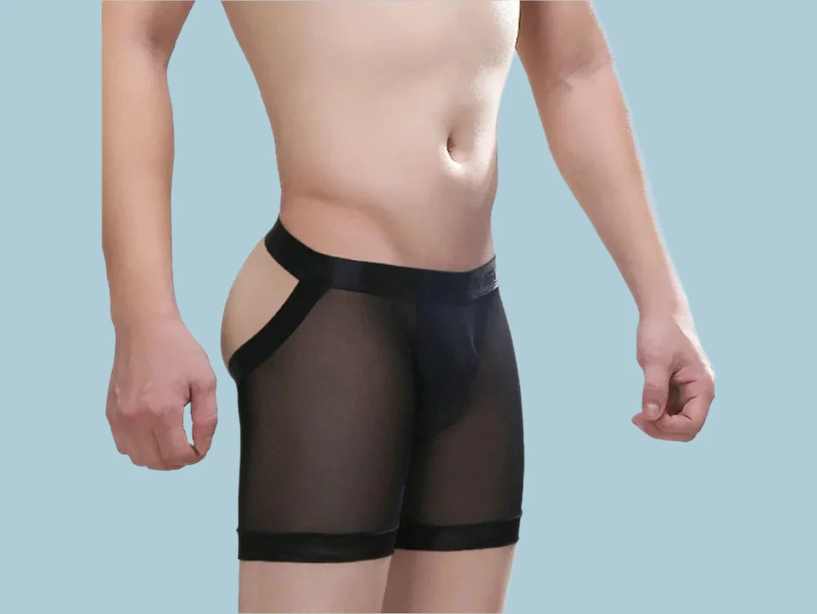 Gay Jock Briefs | CIOKICX Open Butt Long Boxer Briefs