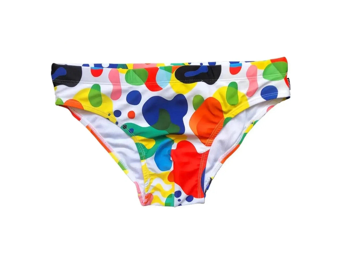 Gay Swim Briefs | OIMOTI Colorful Swim Briefs