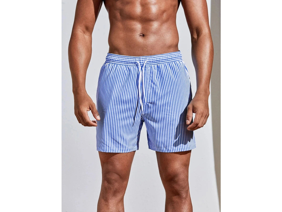 Gay Swim Shorts | Striped Casual Beach Shorts