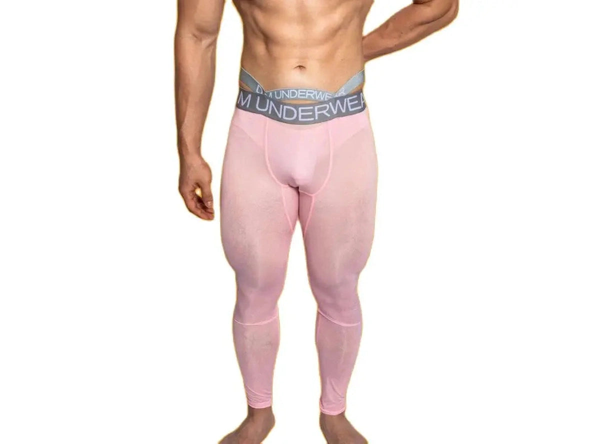 Gay Thermal Underwear | D.M Transparent Sexy Tight Long Johns