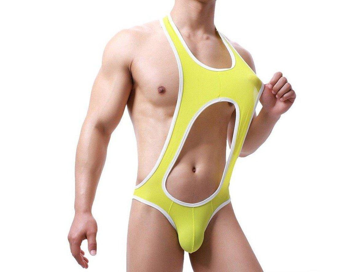 Gay Singlets | Mesh Open Butt Wrestling Singlet