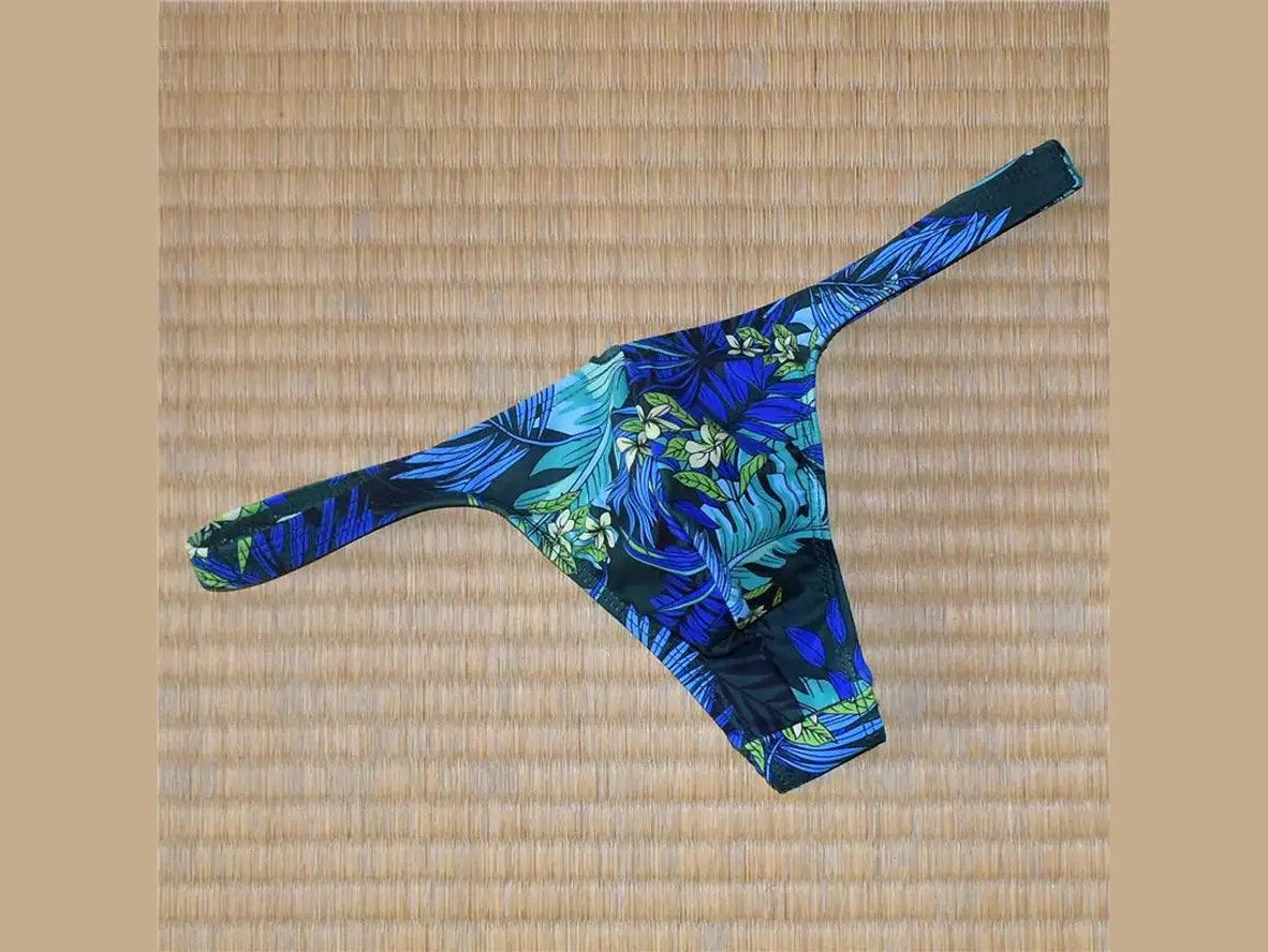 Coral Bloom – Floral Print Gay Swim Thong