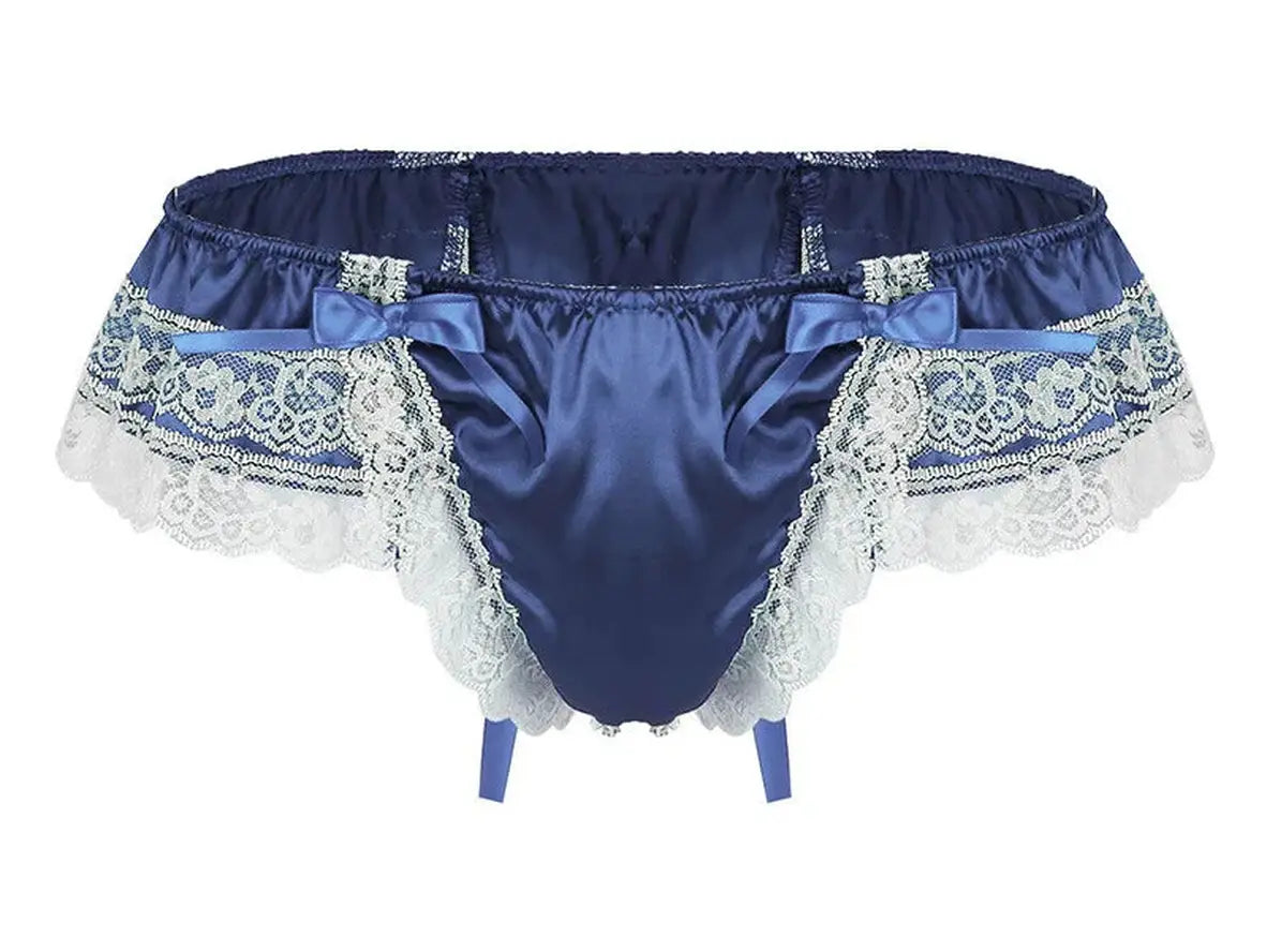 Floral Bloom – Double-Layer Lace Gay Lingerie Thong