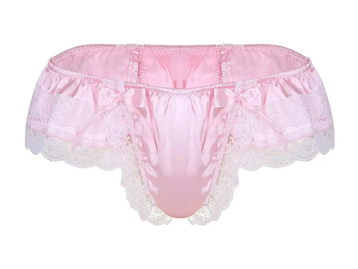 Floral Bloom – Double-Layer Lace Gay Lingerie Thong