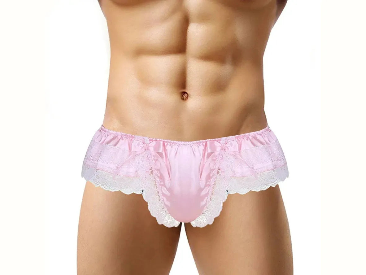 Floral Bloom – Double-Layer Lace Gay Lingerie Thong