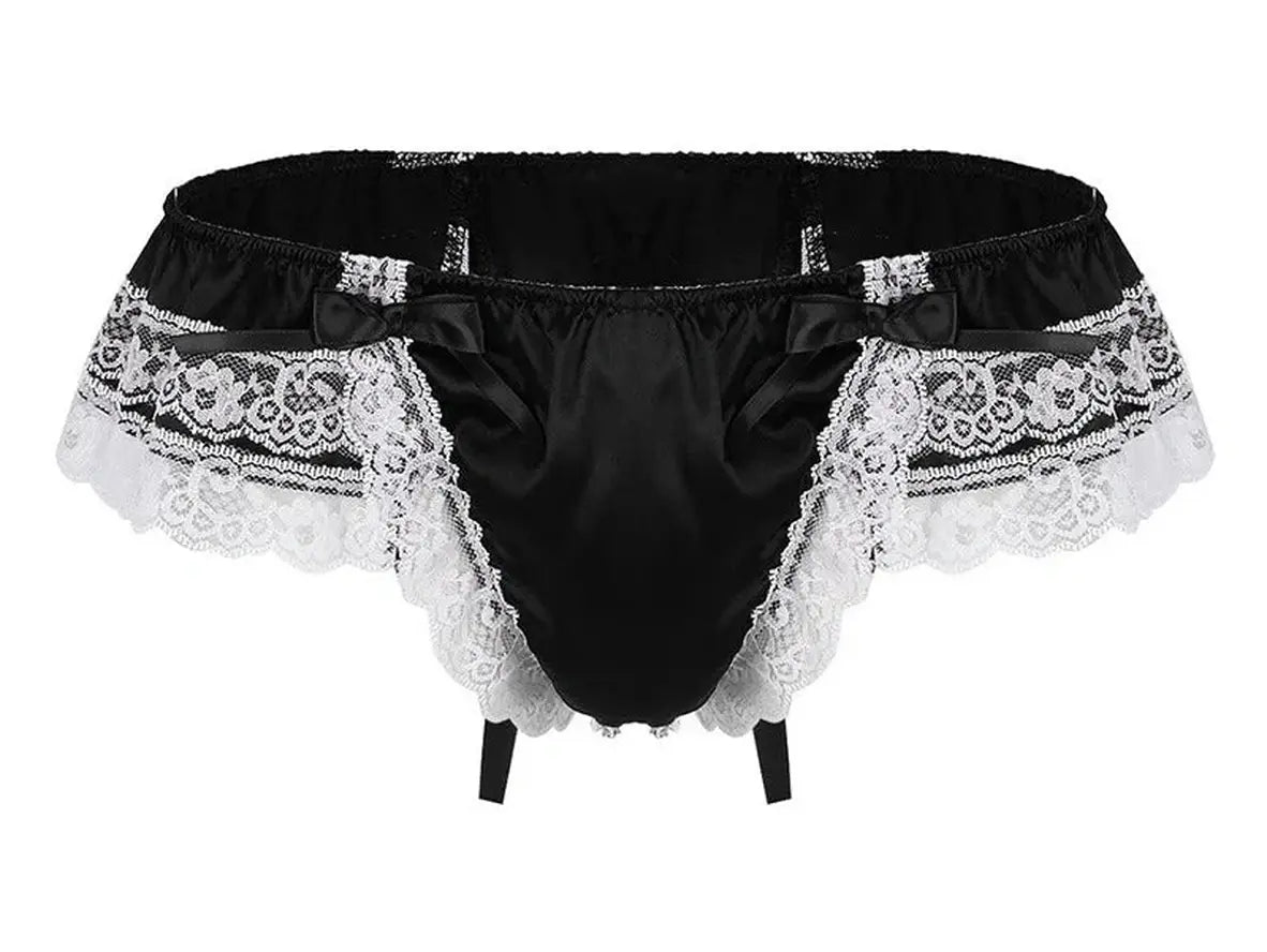 Floral Bloom – Double-Layer Lace Gay Lingerie Thong