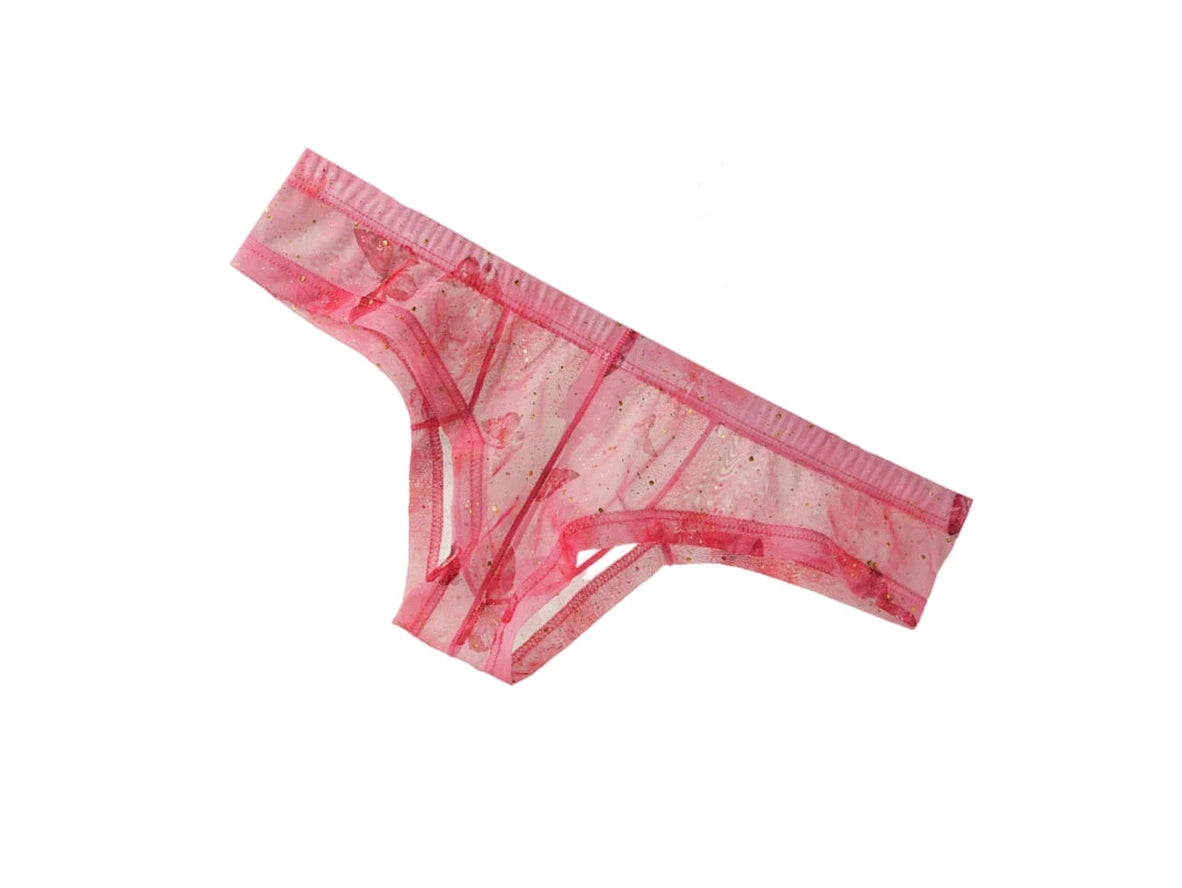 Floral Sheer – Ultra Transparent Gay Thong