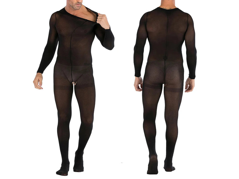 Gay Bodystockings | Seamless Long Sleeve Bodysuit