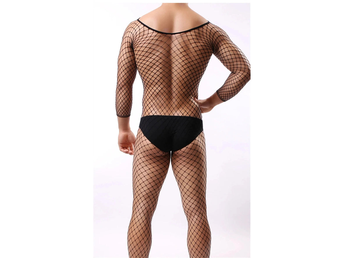 Gay Bodystockings | Sexy Fishnet Open Crotch Bodystockings