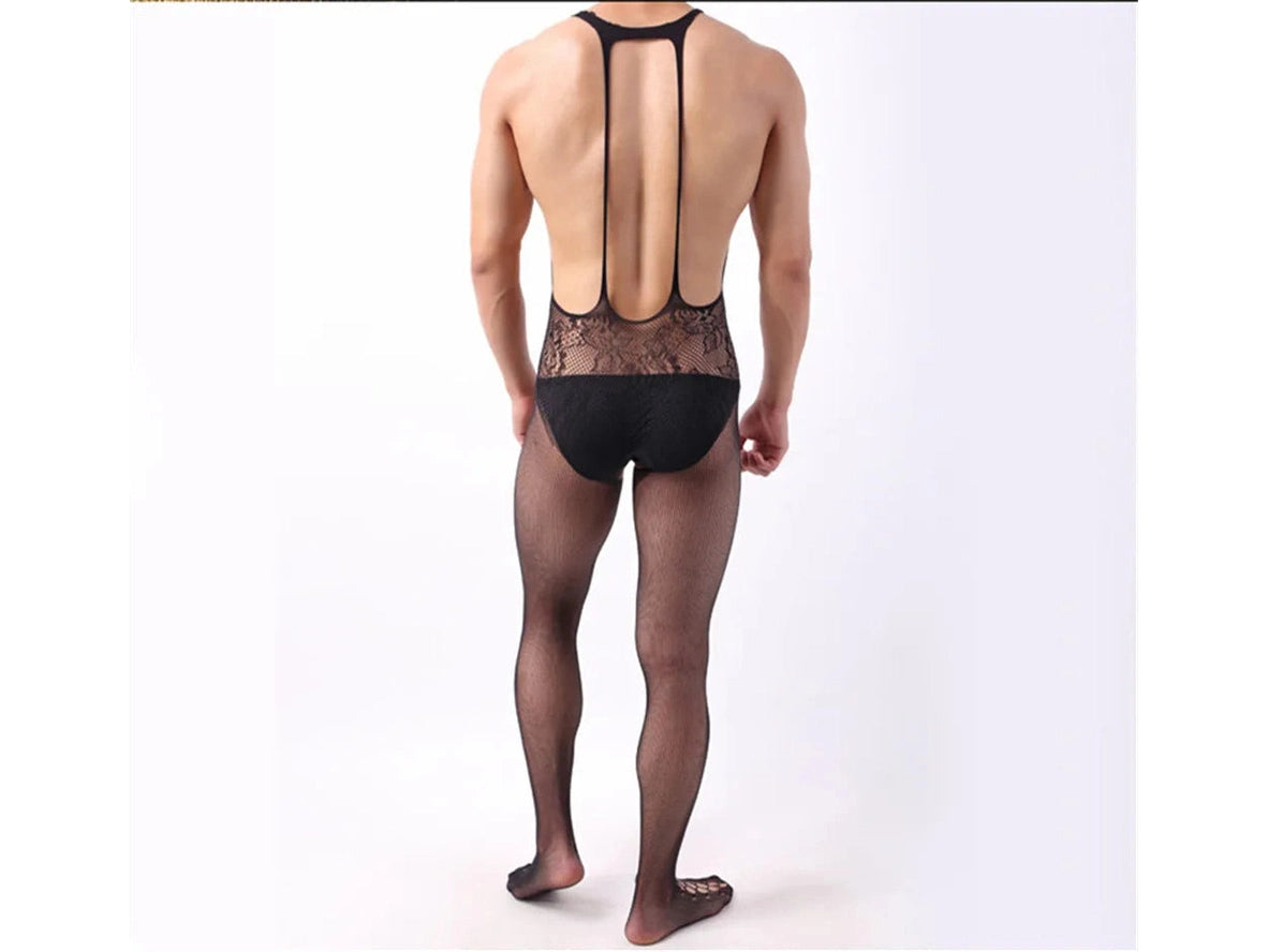 Gay Bodystockings | Sexy Fishnet Open Crotch Bodystockings