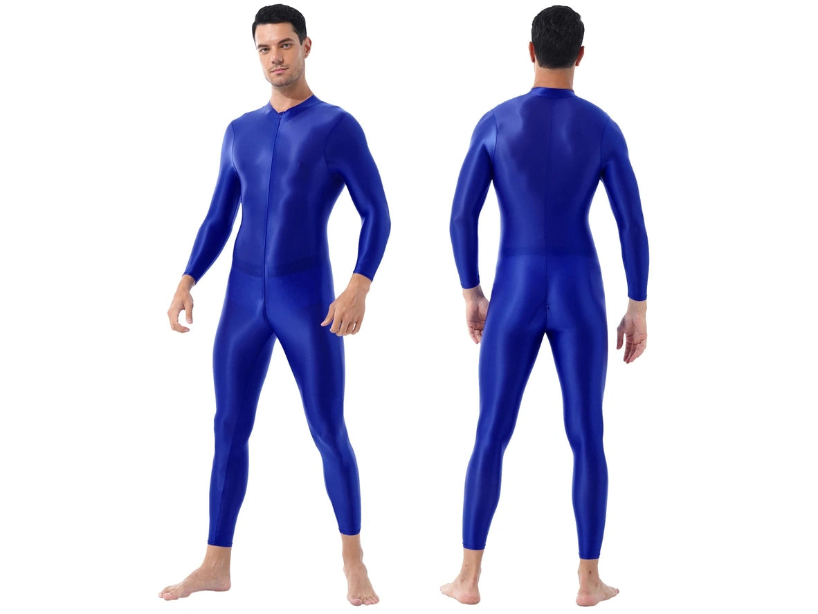 Gay Bodystockings | Sexy Front Zipper See-Through Full Bodystocking