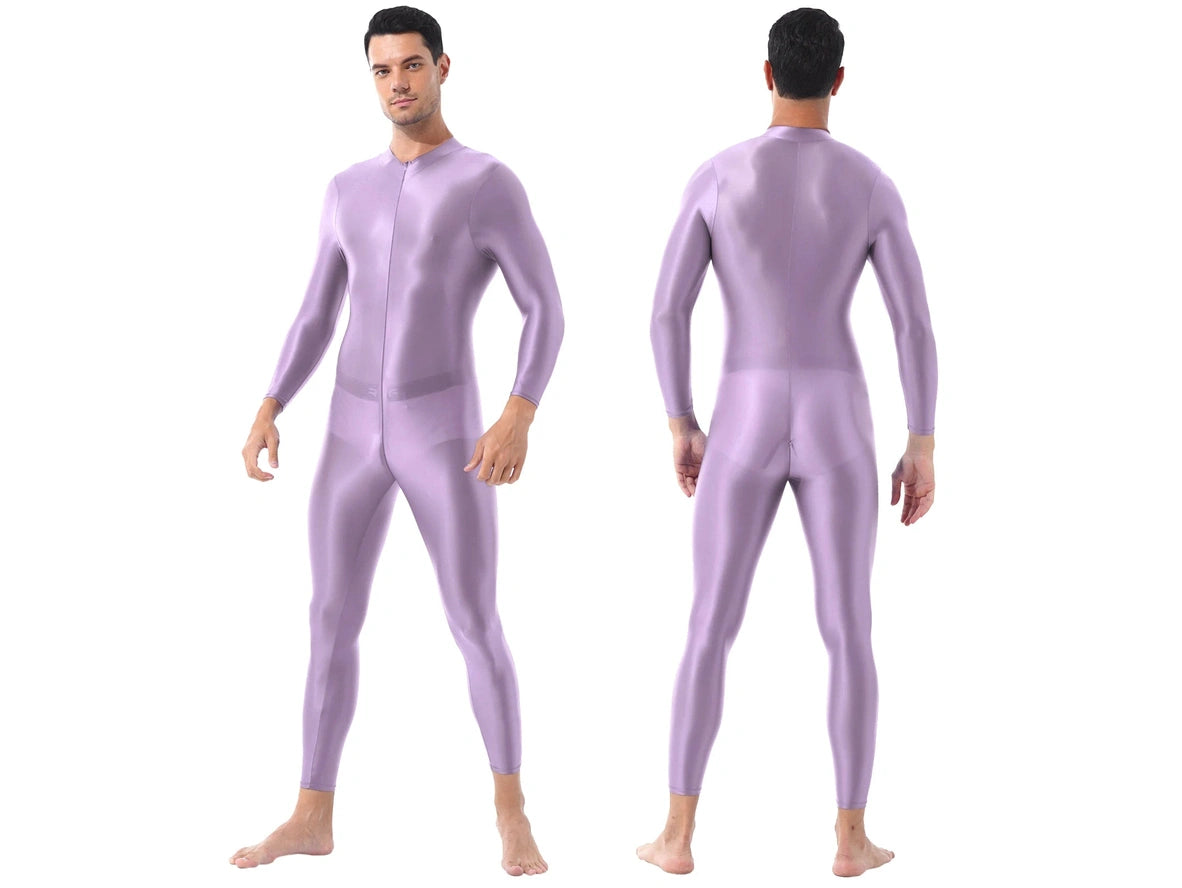 Gay Bodystockings | Sexy Front Zipper See-Through Full Bodystocking