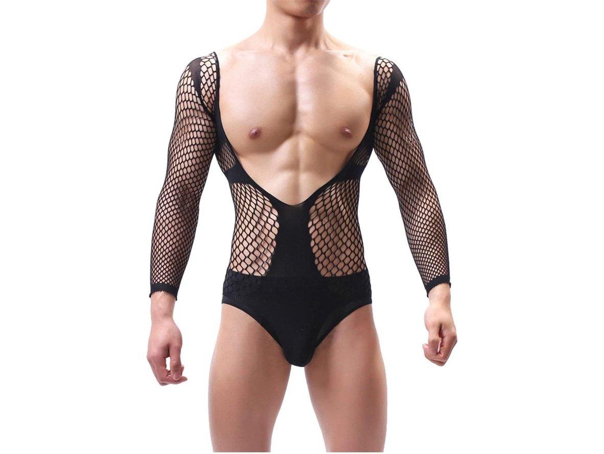 Gay Bodystockings | Sexy Mesh See-Through Bodystocking