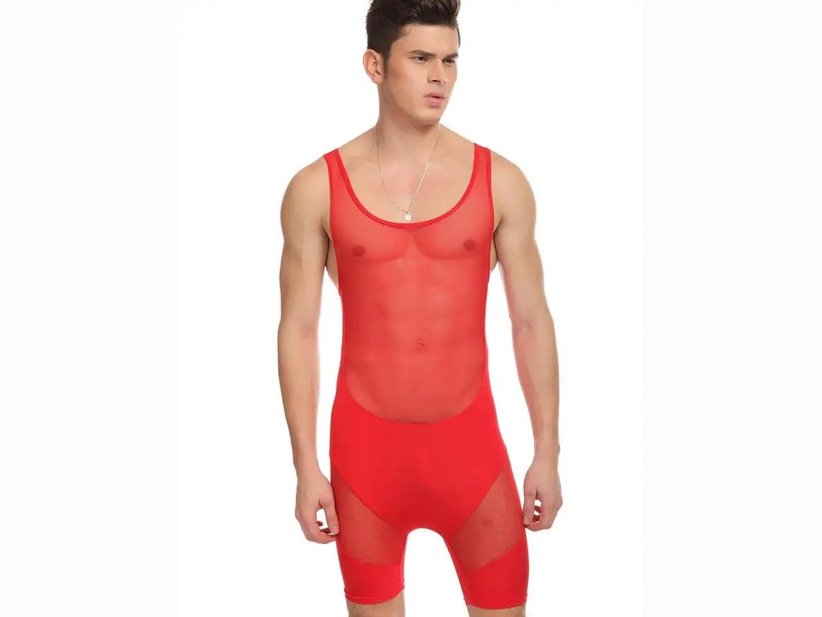 Gay Bodysuit | Mesh See-Through Sexy Bodysuit