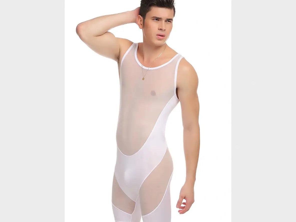 Gay Bodysuit | Mesh See-Through Sexy Bodysuit