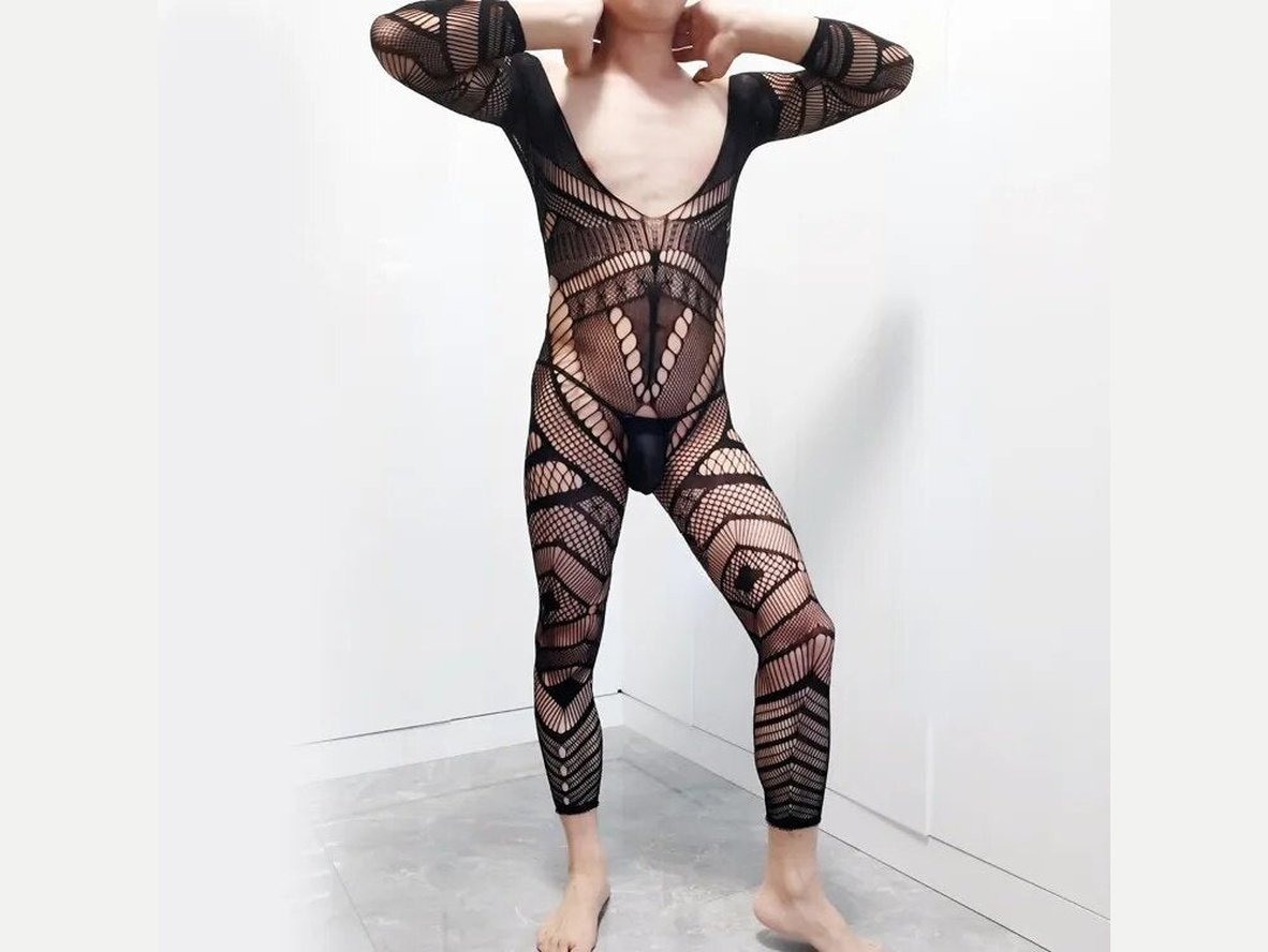 Gay Bodysuit | Open Crotch Flaunt Bodystockings
