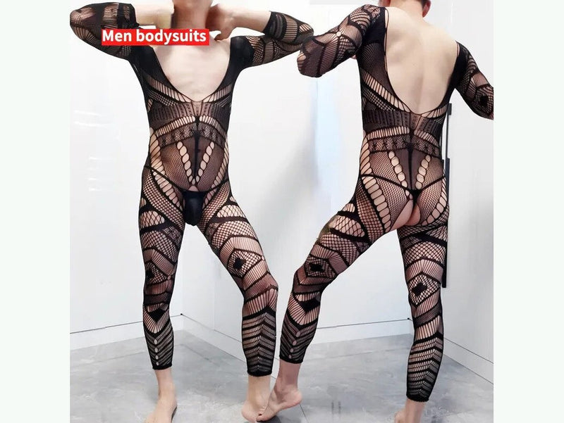 Gay Bodysuit | Open Crotch Flaunt Bodystockings