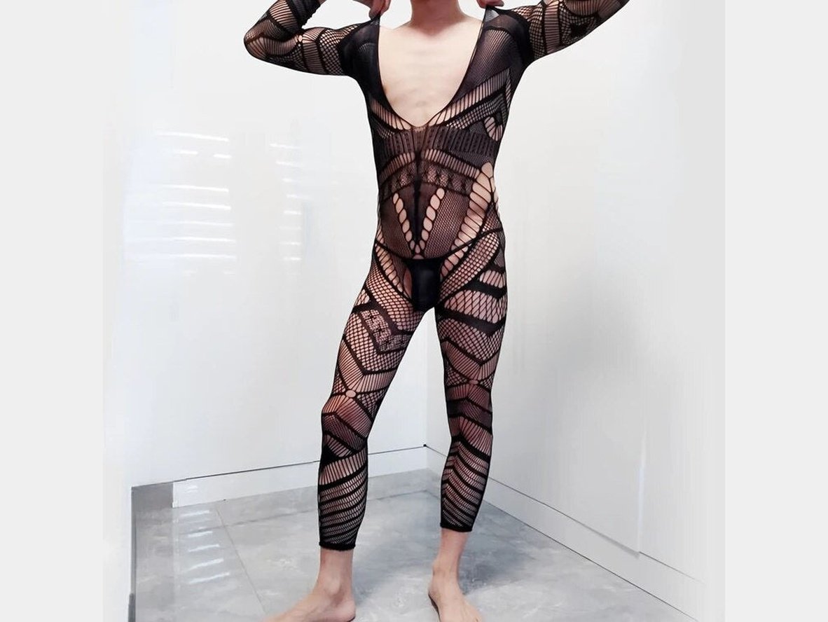 Gay Bodysuit | Open Crotch Flaunt Bodystockings