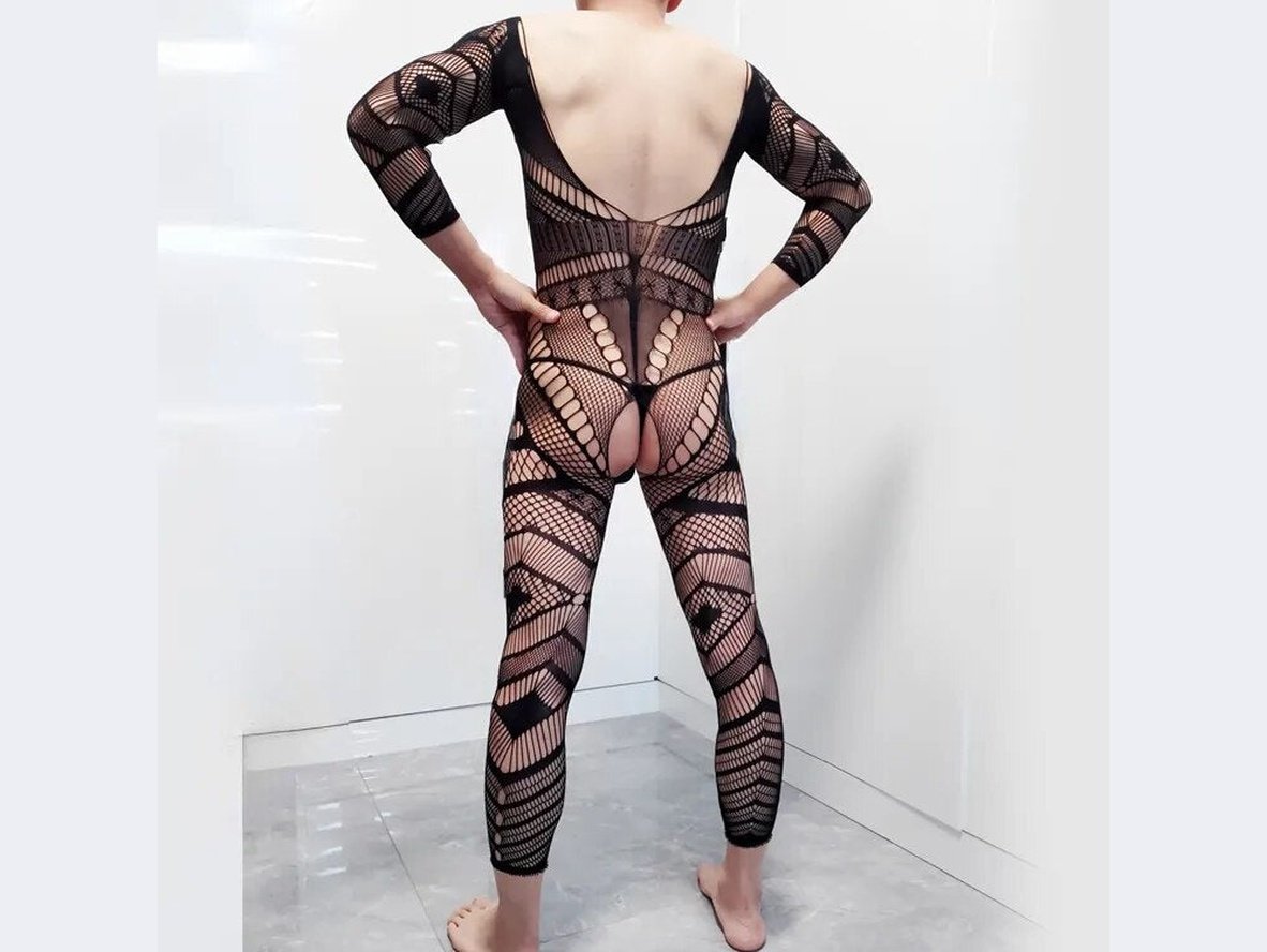 Gay Bodysuit | Open Crotch Flaunt Bodystockings
