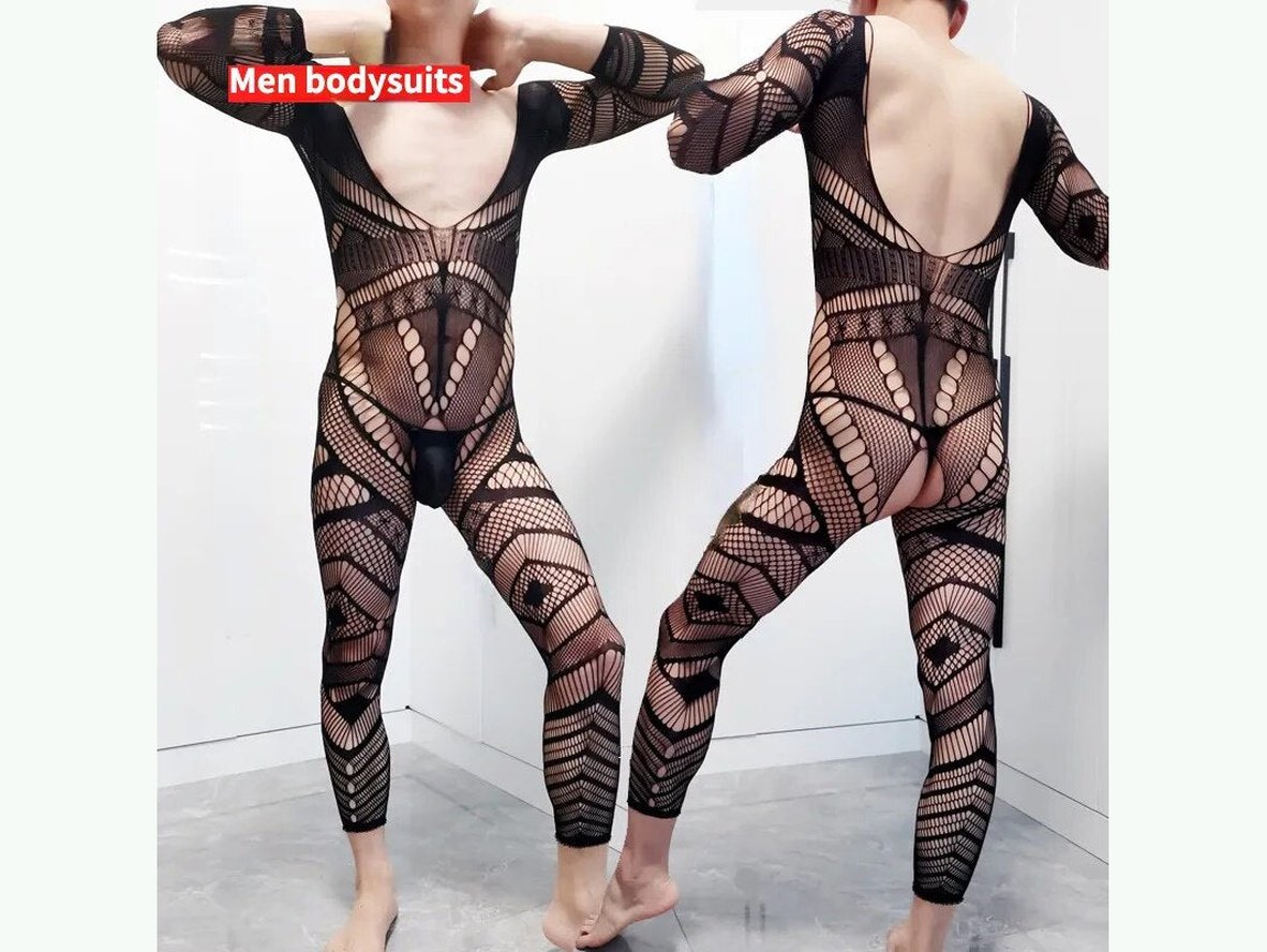 Gay Bodysuit | Open Crotch Flaunt It Bodystockings