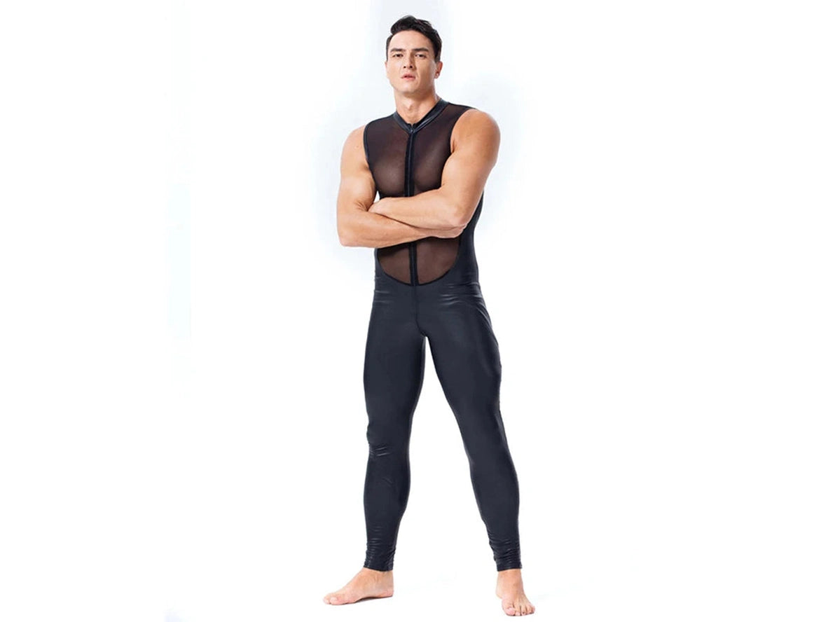 Gay Bodysuits | Clubwear Mesh Jumpsuit