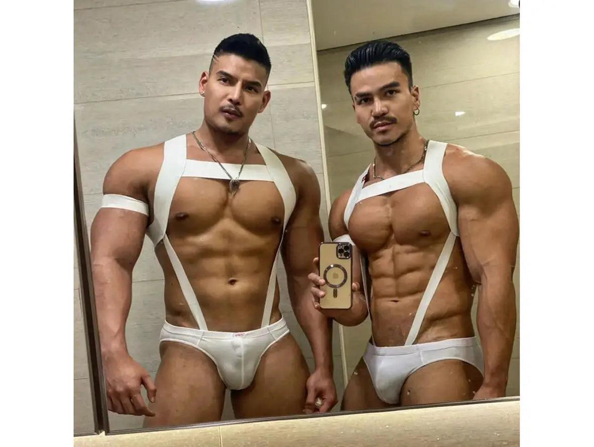 Gay Bodysuits | Clubwear One-Piece Chest Harness & Underwear Brief