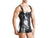 Gay Bodysuits | Clubwear Sleeveless Open Crotch Faux Leather Zip Bodysuit