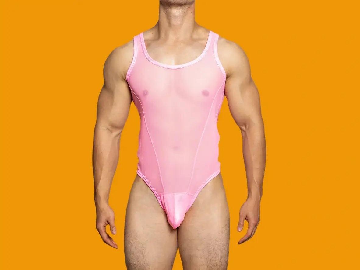 Gay Bodysuits | D.M Collection Mesh Playsuit
