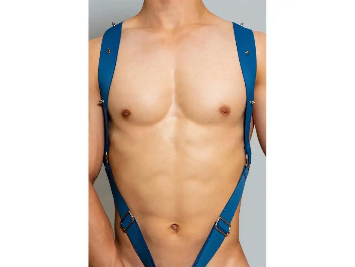 Gay Bodysuits | D.M Sexy Harness Belt Ring Bodysuit