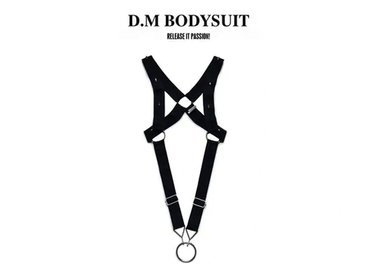 Gay Bodysuits | D.M Sexy Harness Belt Ring Bodysuit