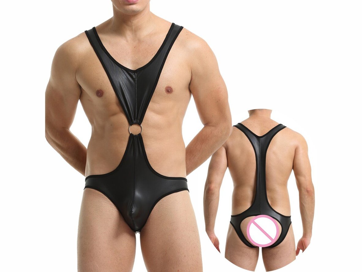 Gay Bodysuits | Daring Faux Leather Bodysuits