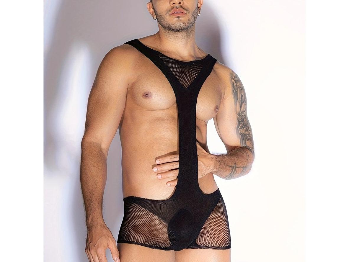 Gay Bodysuits | Flirty Mesh Transparent Bodysuit