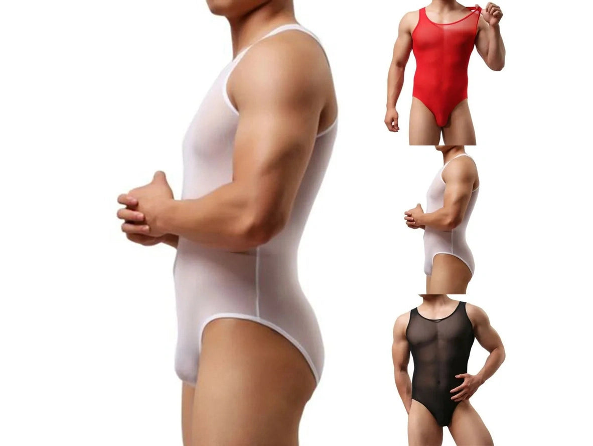 Gay Bodysuits | Mesh See-Through Loungewear
