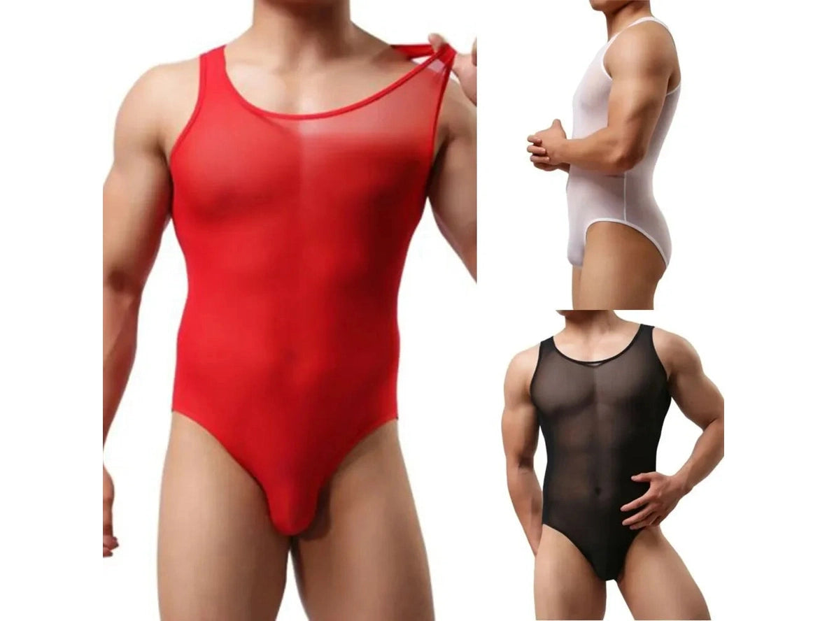 Gay Bodysuits | Mesh See-Through Loungewear