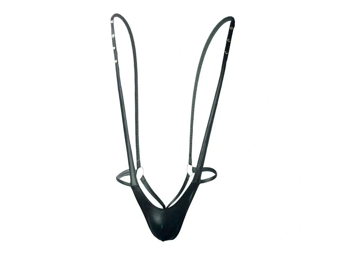 Gay Bodysuits | Sexy Faux Leather Bodysuit