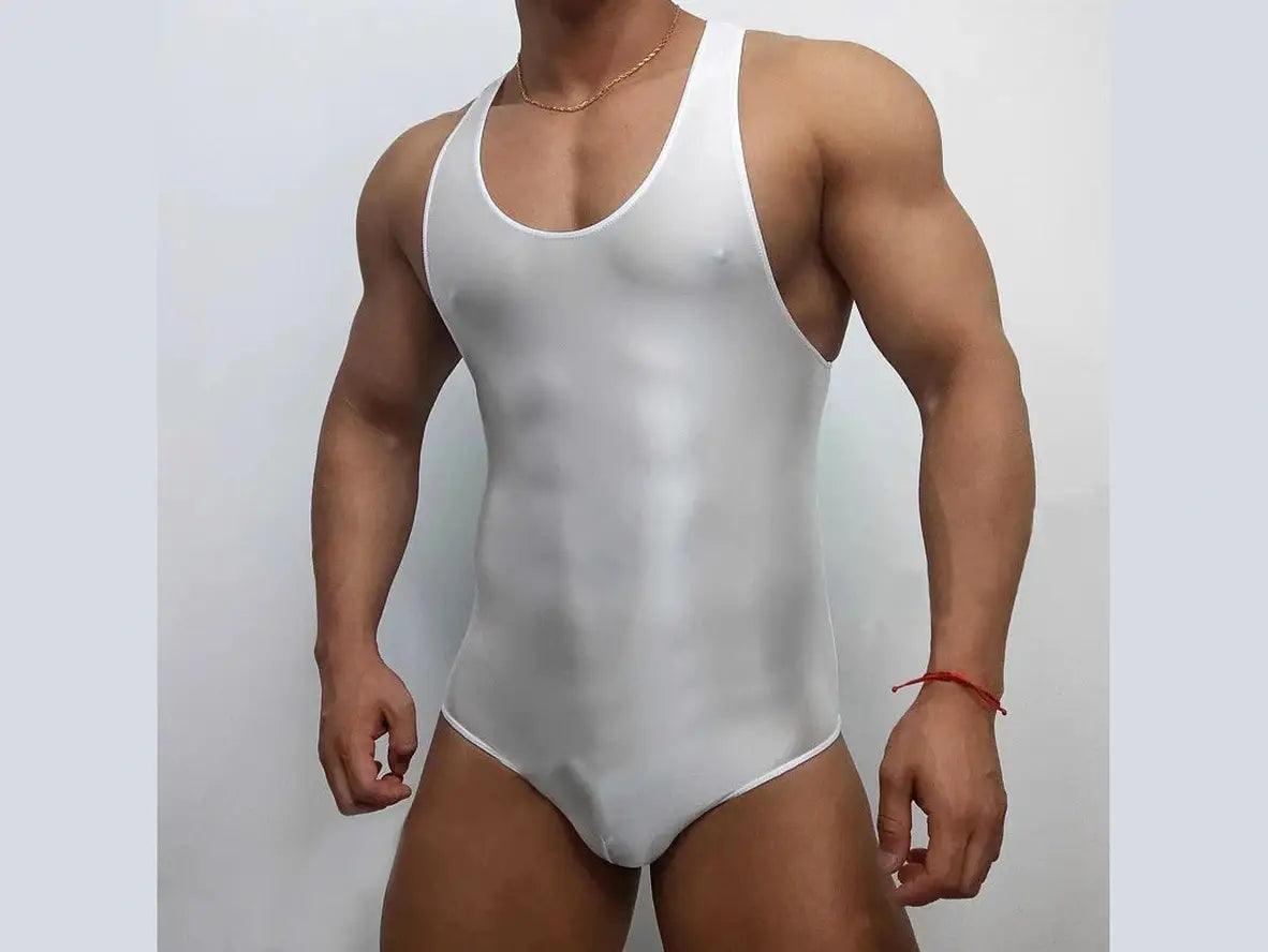 Gay Bodysuits | Sexy Glossy Gym Workout Bodysuits