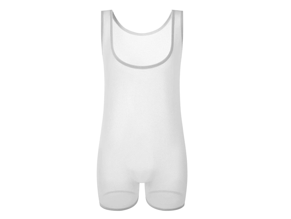 Gay Bodysuits | Sleeveless Ultra-Thin See Through Leotard