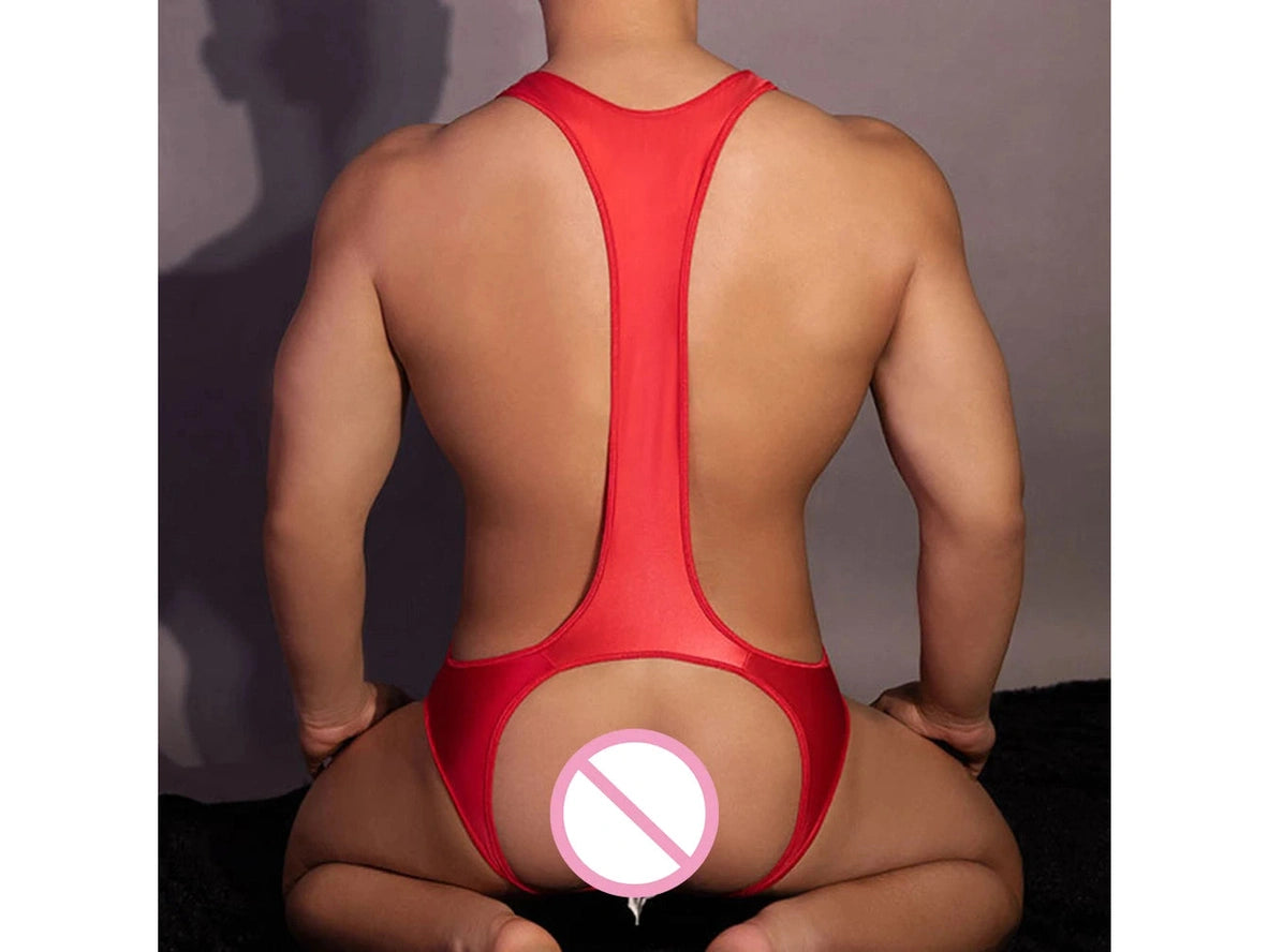 Gay Bodysuits | Stretchy High Cut Backless Bodysuit