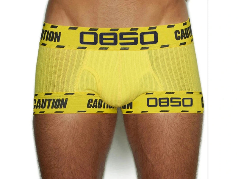 Gay Boxer Briefs | 0850 Threaded Cotton Sport Boxer Briefs