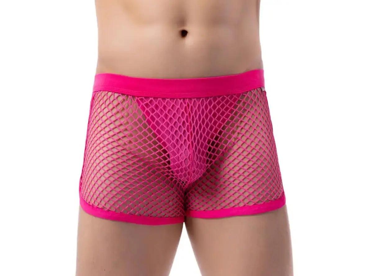 Gay Boxer Briefs | BRAVE PERSON Sexy Mesh Boxer Briefs