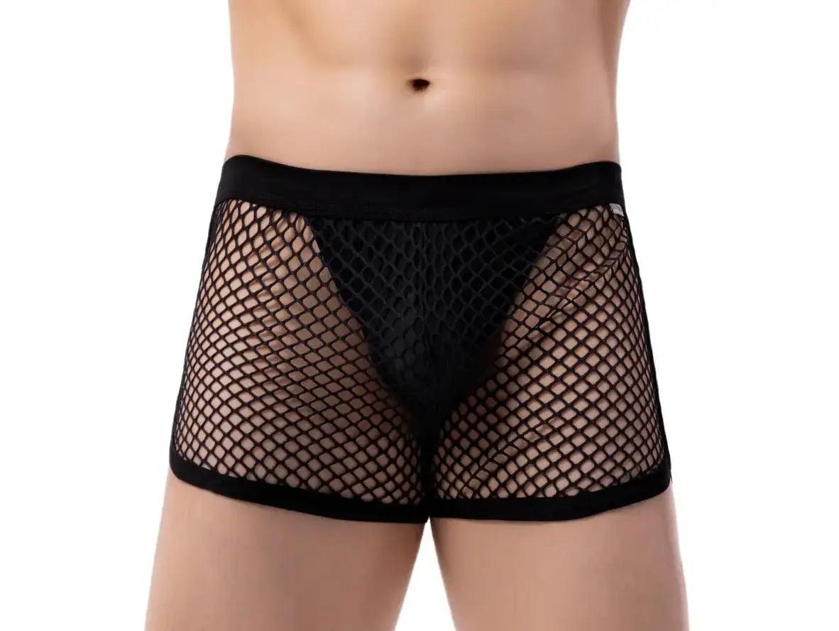 Gay Boxer Briefs | BRAVE PERSON Sexy Mesh Boxer Briefs