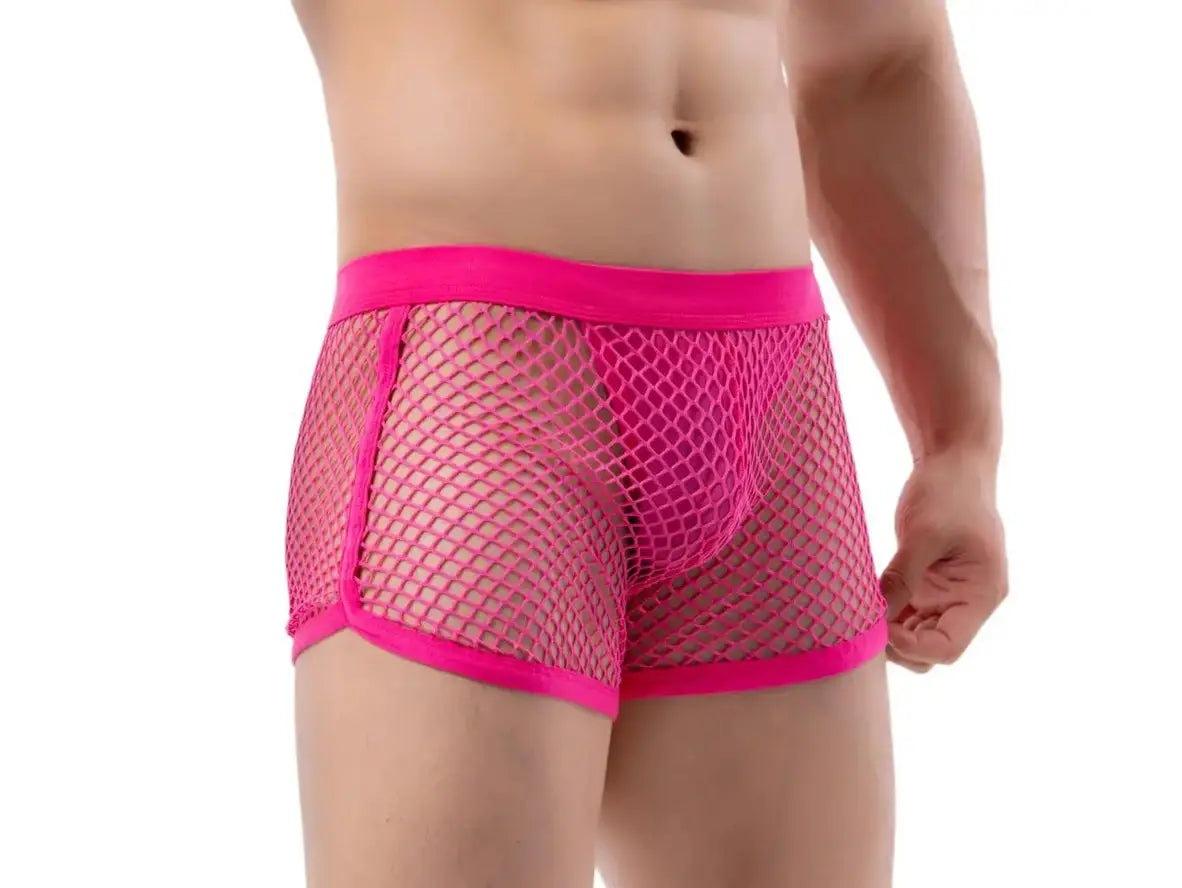Gay Boxer Briefs | BRAVE PERSON Sexy Mesh Boxer Briefs