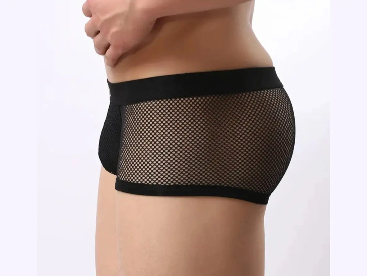 Gay Boxer Briefs | BRAVE PERSON Underwear Mesh Boxer Briefs