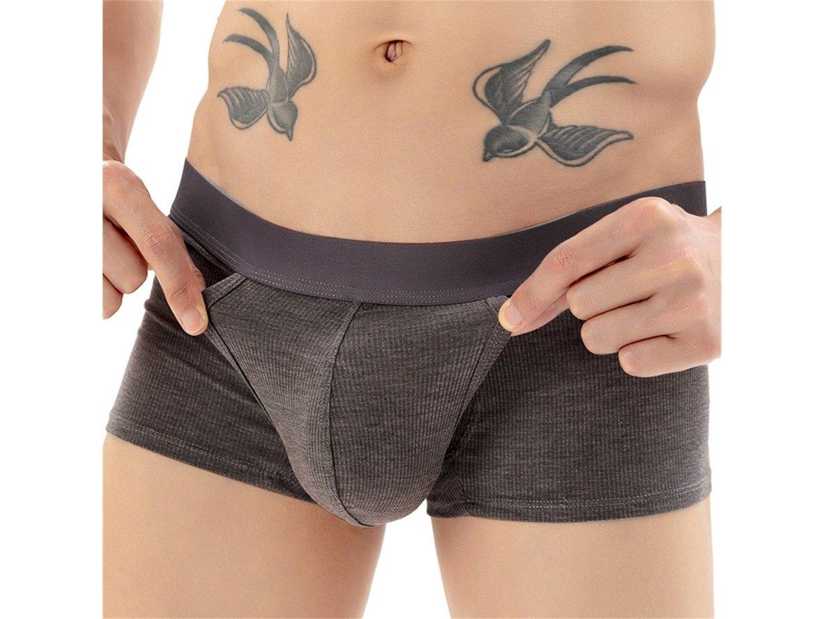 Gay Boxer Briefs | Bulge Enhancing Pouch Soft Boxers