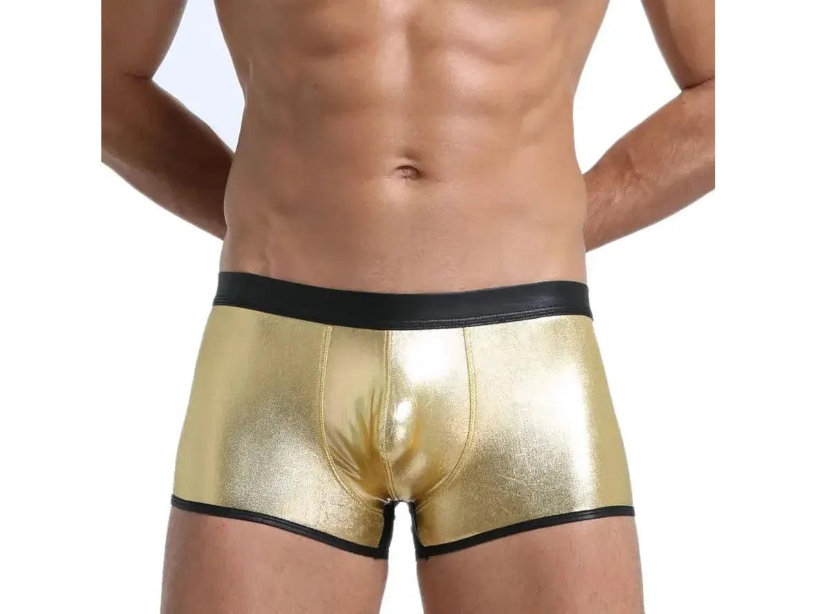 Gay Boxer Briefs | Faux Leather Boxer Briefs