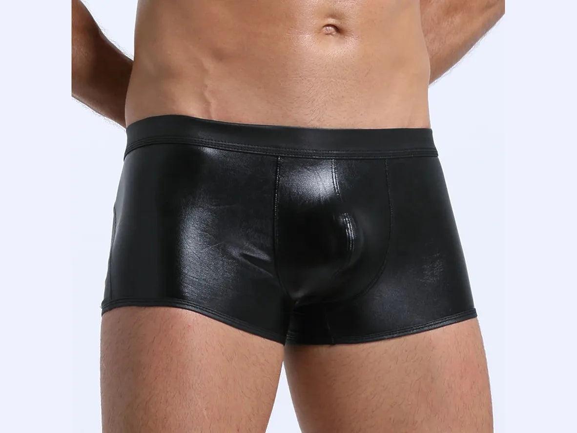 Gay Boxer Briefs | Faux Leather Boxer Briefs