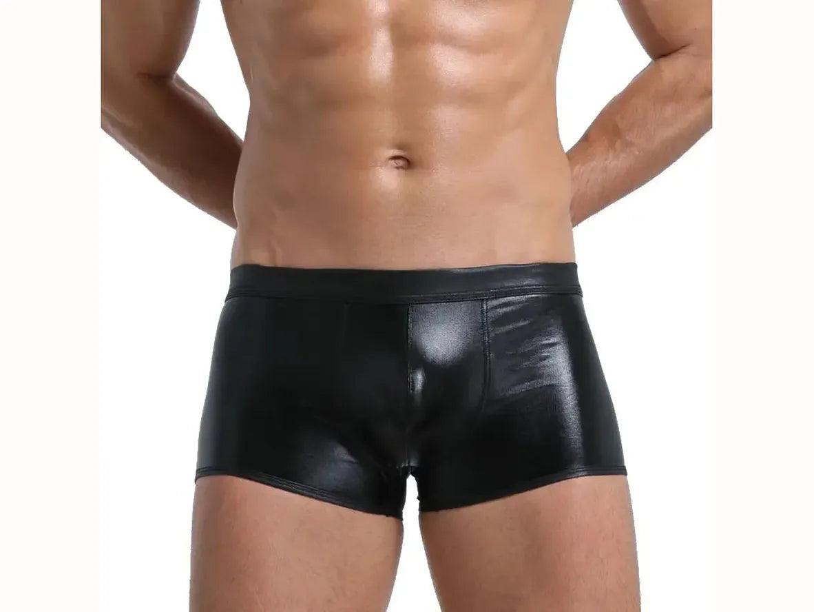 Gay Boxer Briefs | Faux Leather Boxer Briefs