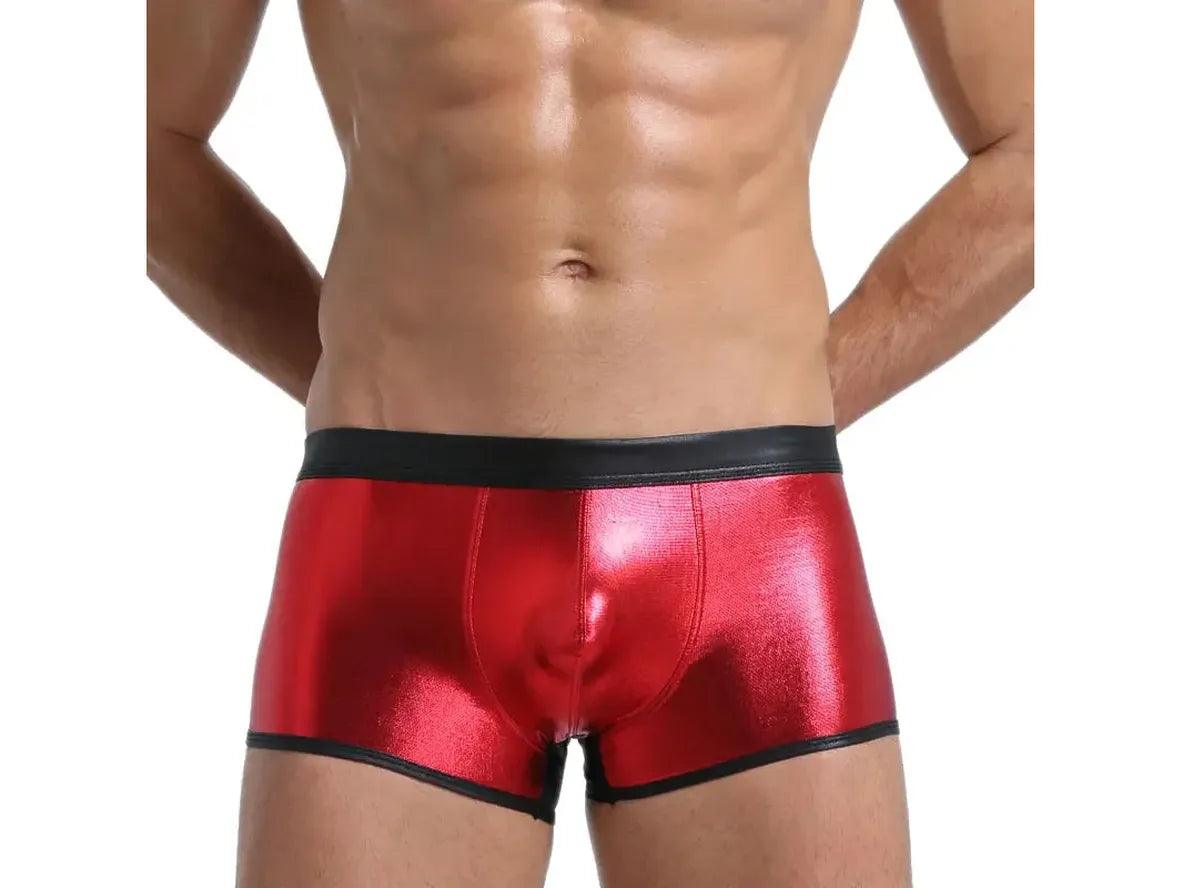 Gay Boxer Briefs | Faux Leather Boxer Briefs