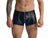 Gay Boxer Briefs | Faux Leather Bulge Pouch Zipper Boxer Briefs