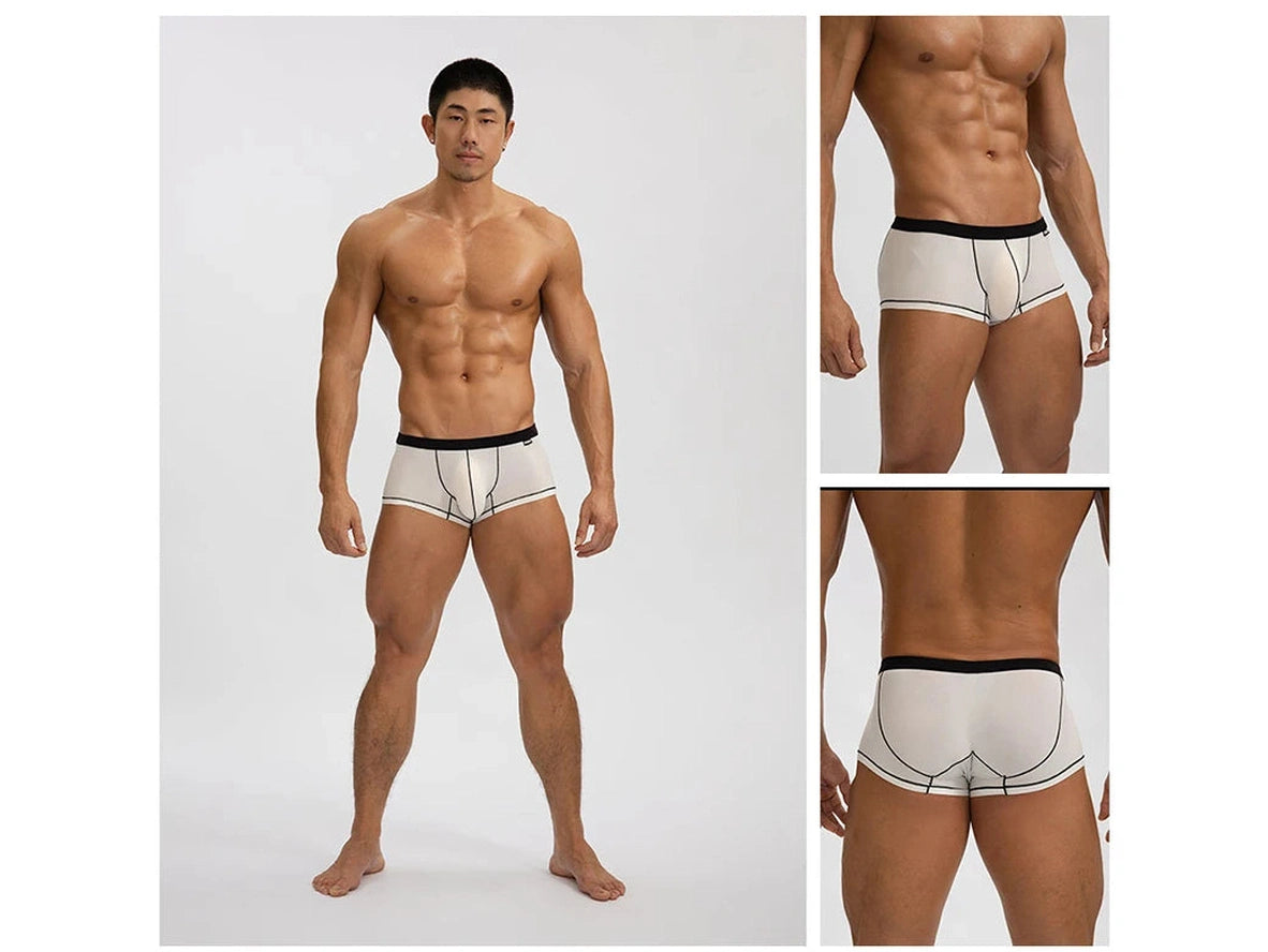 Gay Boxer Briefs | GTOPX MAN Thin Ice Silk Boxer Briefs
